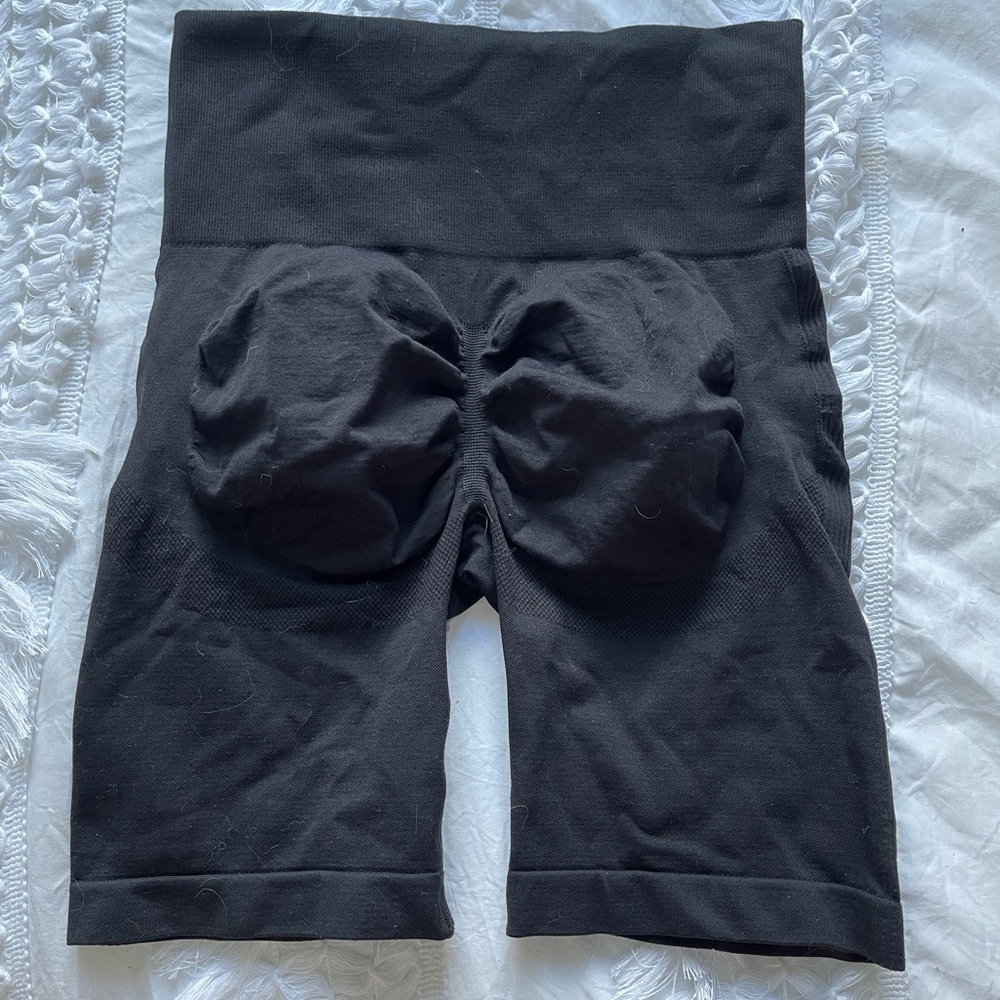 Seamless scrunch biker shorts